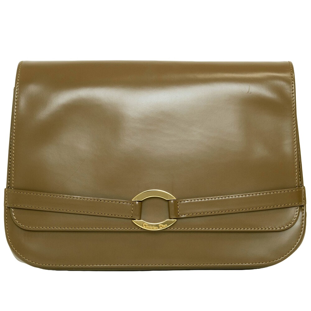 Christian Dior bag clutch Shoulder brown